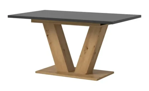 Esstisch ausziehbar  Moritz | Eiche Artisan (Nachbildung), Grau