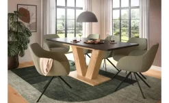 Esstisch ausziehbar  Moritz | Eiche Artisan (Nachbildung), Grau