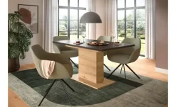 Esstisch ausziehbar  Moritz | Eiche Artisan (Nachbildung), Grau