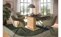 Esstisch ausziehbar  Moritz | Eiche Artisan (Nachbildung), Grau