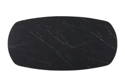 Esstisch Magic | Steinoptik schwarz, Kufen (trapezförmig)