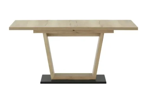 Esstisch Melamin | 140 cm, Bodenplatte Schwarz
