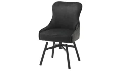 Esszimmerstuhl  drehbar Effi | Anthrazit, 4-Fußgestell
