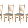 Esszimmerstuhl 4er-Set | Eiche Sonoma, Grau | Höffner