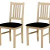 Esszimmerstuhl 2er-Set | Eiche Sonoma, Schwarz
