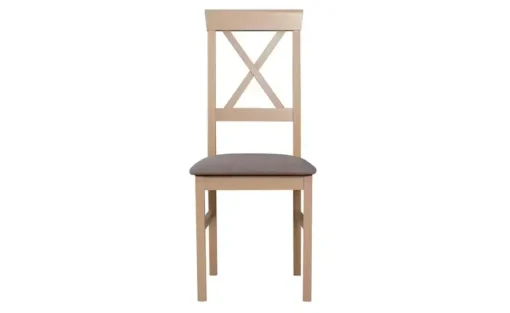 Esszimmerstuhl 2er-Set | Eiche Sonoma, Kamelgelb
