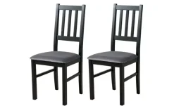 Esszimmerstuhl 2er-Set | Schwarz, Graphit | Höffner
