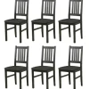 Esszimmerstuhl 6er-Set | Schwarz, Graphit | Höffner