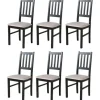 Esszimmerstuhl 6er-Set | Schwarz, Dunkelbeige | Höffner