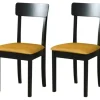 Esszimmerstuhl 2er-Set | Schwarz, Gelb | Möbel Höffner