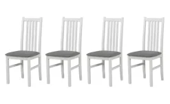 Esszimmerstuhl 4er-Set Boris | Weiß, Grau | Höffner