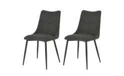 Esszimmerstuhl 2er-Set Carlo | Anthrazit | Höffner
