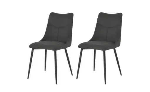 Esszimmerstuhl 2er-Set Carlo | Anthrazit | Höffner