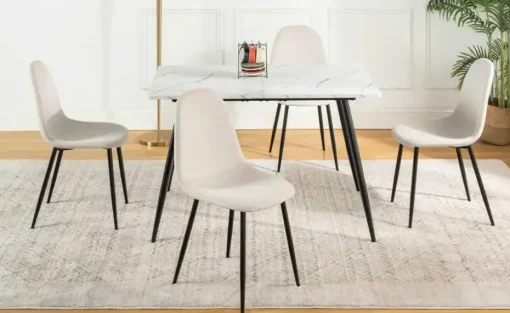 Esszimmerstuhl 4er-Set Charlton | Offwhite | Höffner