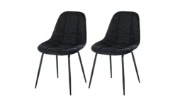 Esszimmerstuhl 2er-Set Ciril | Schwarz | Möbel Höffner