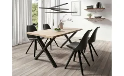 Esszimmerstuhl 2er-Set Kira | Gestell: Schwarz, Schwarz
