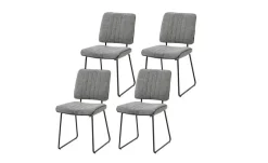 Esszimmerstuhl 4er-Set Liam | Grau | Möbel Höffner