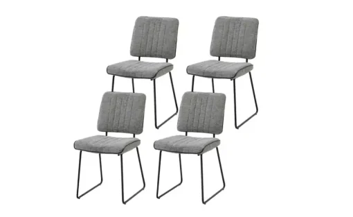 Esszimmerstuhl 4er-Set Liam | Grau | Möbel Höffner