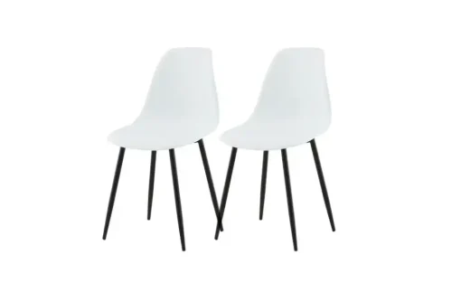 Esszimmerstuhl 2er-Set Polar  | Weiß | Möbel Höffner