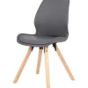 Esszimmerstuhl Luna | Grau, Natur, 87,5 cm | Höffner