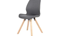 Esszimmerstuhl Luna | Grau, Natur, 87,5 cm | Höffner