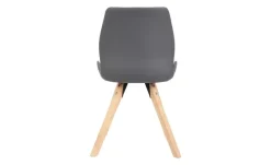 Esszimmerstuhl Luna | Grau, Natur, 87,5 cm | Höffner