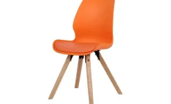 Esszimmerstuhl Luna | Orange, Natur | Möbel Höffner
