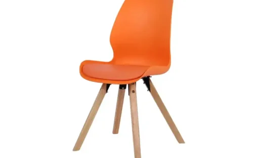 Esszimmerstuhl Luna | Orange, Natur | Möbel Höffner