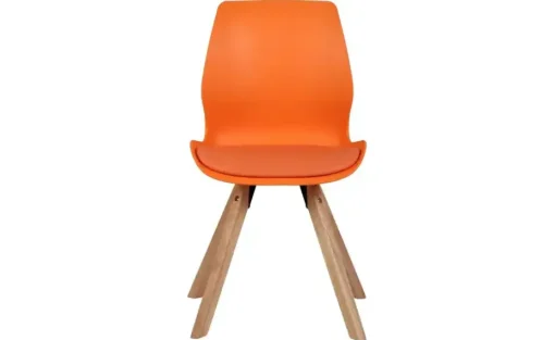 Esszimmerstuhl Luna | Orange, Natur | Möbel Höffner