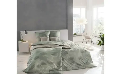 ESTELLA Bettwäsche Jersey  Isabella 6862 | 135x200 cm, Olivgrün