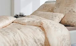 ESTELLA Satin-Bettwäsche Svizzera | Beige, Creme