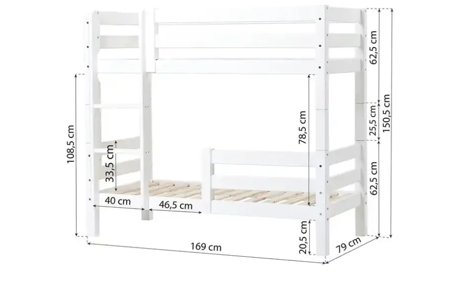 Etagenbett ECO Luxury | 169 cm, Mit Rollrost | Höffner