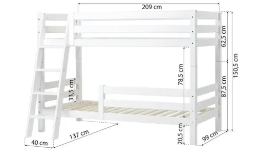 Etagenbett ECO Luxury | 209 cm, Mit Rollrost | Höffner