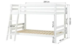 Etagenbett ECO Luxury | Mit Rollrost, 209 cm | Höffner