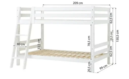 Etagenbett ECO Luxury | Mit Rollrost, 209 cm | Höffner