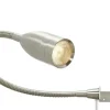 Fischer-Honsel LED-Bettleuchte, 1-flammig, Nickel matt