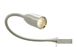 Fischer-Honsel LED-Bettleuchte, 1-flammig, Nickel matt