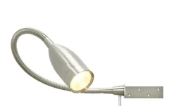 Fischer-Honsel LED-Bettleuchte, 1-flammig, Nickel matt