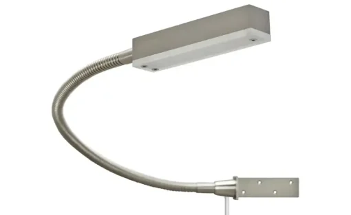 Fischer-Honsel LED-Bettleuchte, 1-flammig, Nickel matt