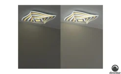 Fischer-Honsel LED-Deckeneuchte, weiß, mit Fernbedienung und Backlight