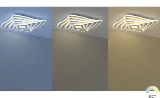 Fischer-Honsel LED-Deckeneuchte, weiß, mit Fernbedienung und Backlight
