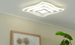Fischer-Honsel LED-Deckenleuchte weiß ´quadratisch geschwungen`