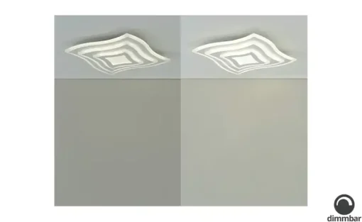 Fischer-Honsel LED-Deckenleuchte weiß ´quadratisch geschwungen`