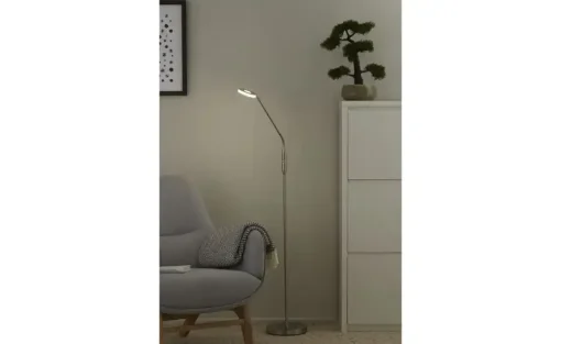 Fischer-Honsel LED-Leseleuchte, Nickel-matt mit Dimmer