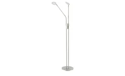 Fischer-Honsel LED-Leseleuchte,2-flammig, Nickel-matt mit Dimmer