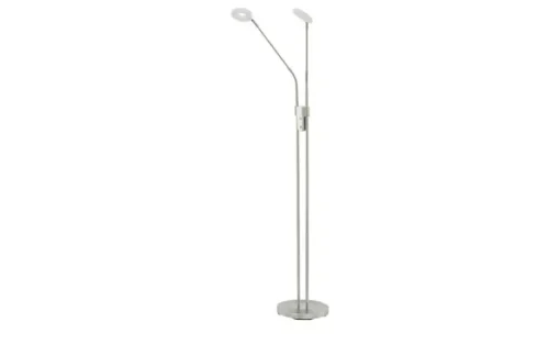 Fischer-Honsel LED-Leseleuchte,2-flammig, Nickel-matt mit Dimmer