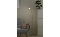 Fischer-Honsel LED-Leseleuchte, Messing-matt mit Dimmer