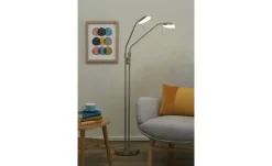 Fischer-Honsel LED-Lese-Leuchte 2-flammig, Nickel-matt | edelstahlfarben, matt