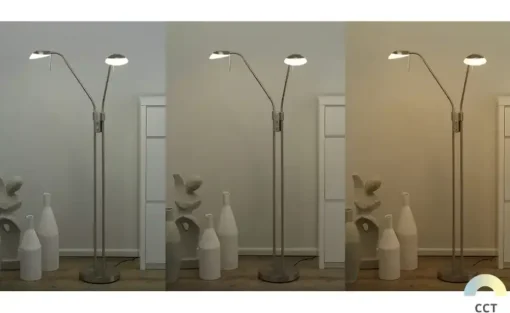 Fischer-Honsel LED-Lese-Leuchte 2-flammig, Nickel-matt | edelstahlfarben, matt