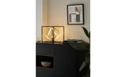 Fischer-Honsel LED-Tischleuchte, schwarz/ Blattgold